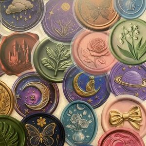 Sticker set of 15 3D illusion designs | Add a dash of style to your envelope